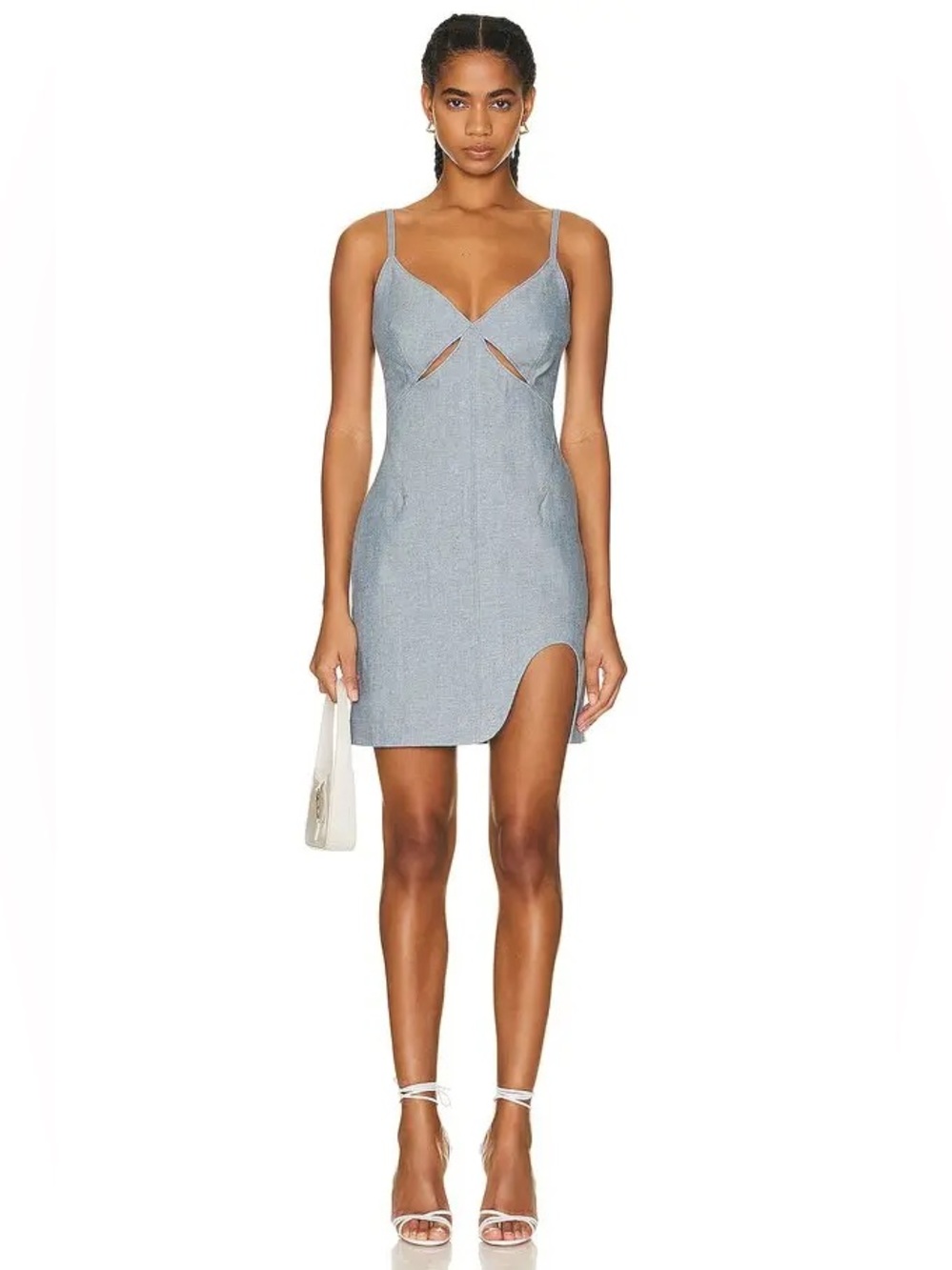 Revolve Et Ochs Kelly Denim Cutout Mini Dress Size 4 Small